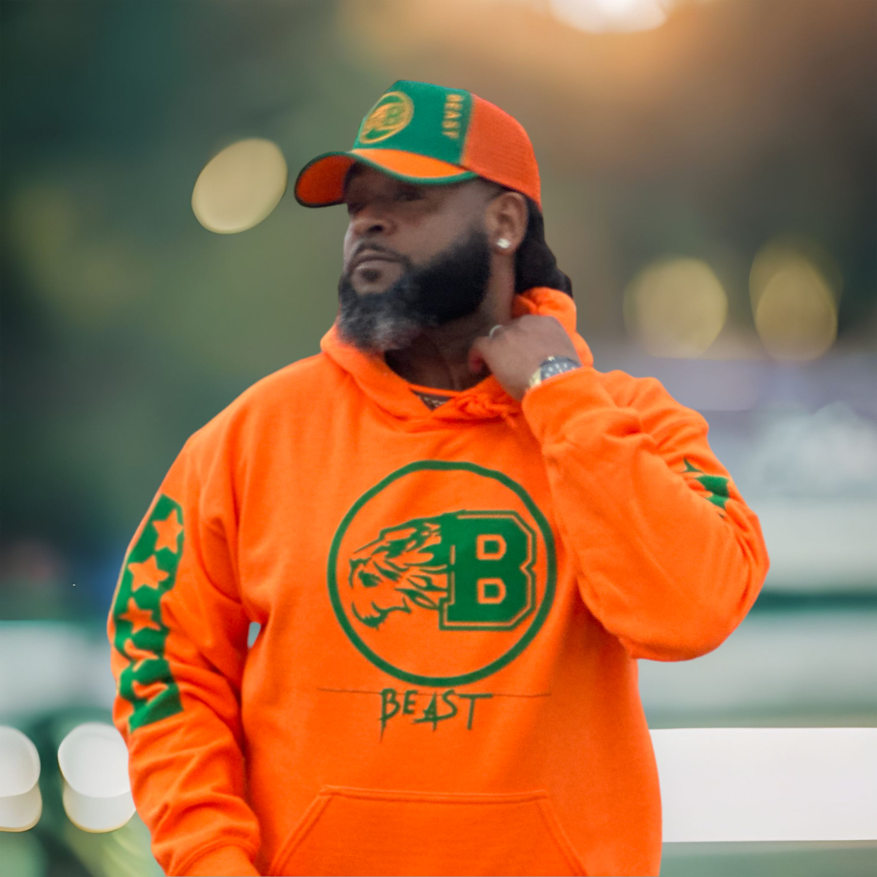 Beast top logo hoodie
